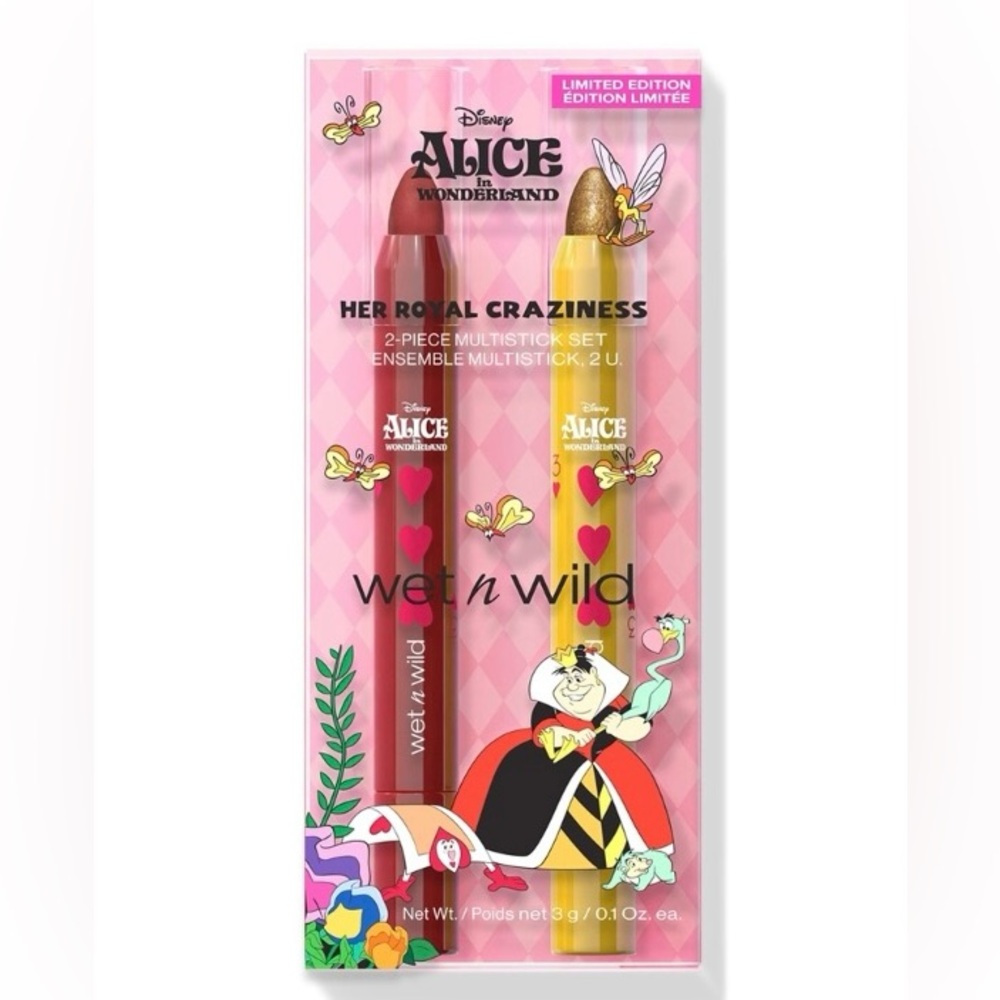 NEW Wet n Wild Disney’s Alice in Wonderland Her Royal Craziness Multistick Set